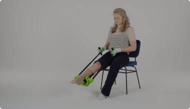 Don & doff knee high sock open toe